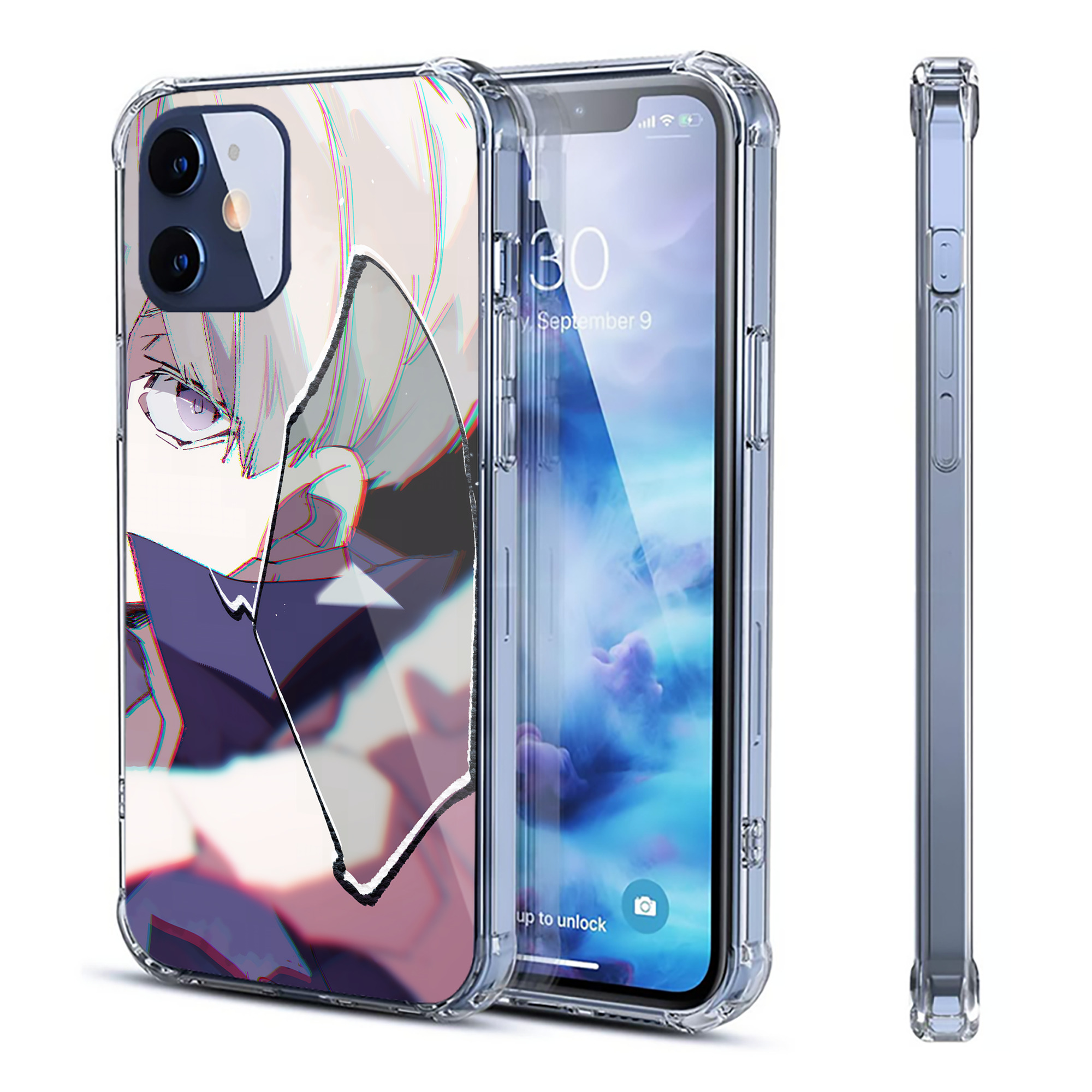 （画像用） 呪術廻戦 Jujutsu Kaisen 【iPhone 12シリーズ対応】透明スマホケース（クリアソフトケース）